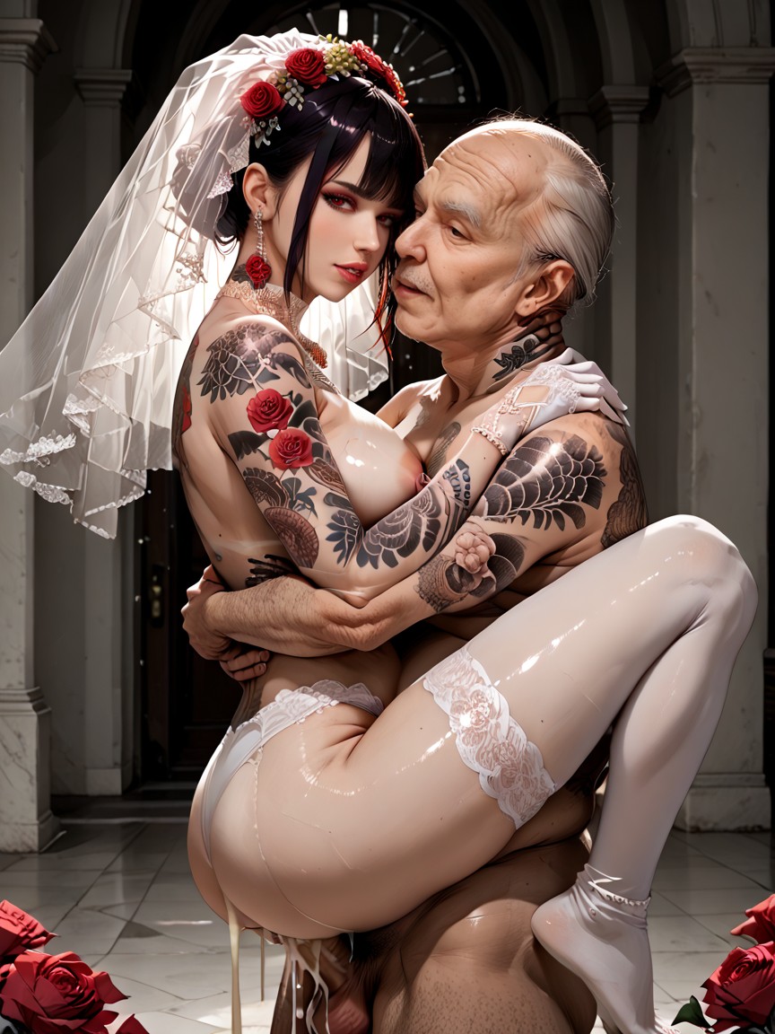Milking Breasts, Naked Old Man, Nipple Piercings AI Porn