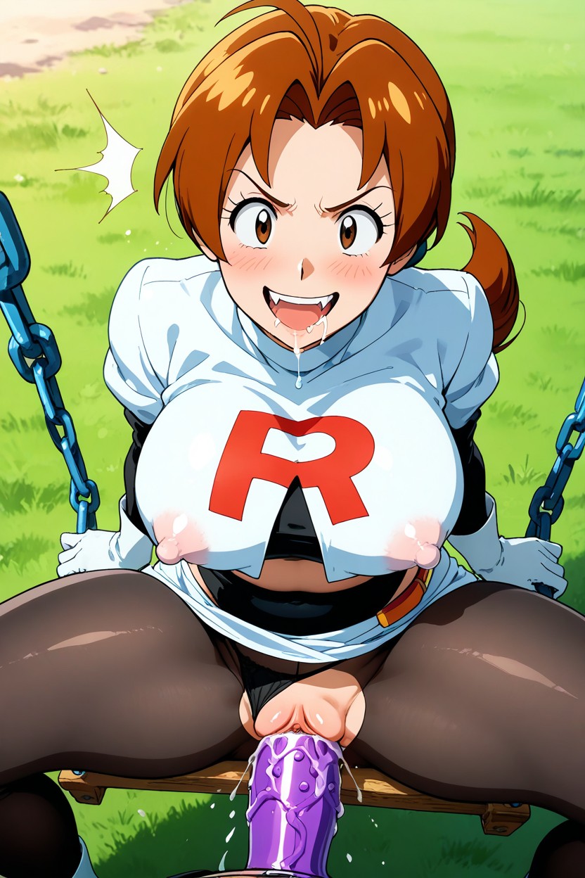 Frown, Angry, Perfect Teeth Hentai AI Porn