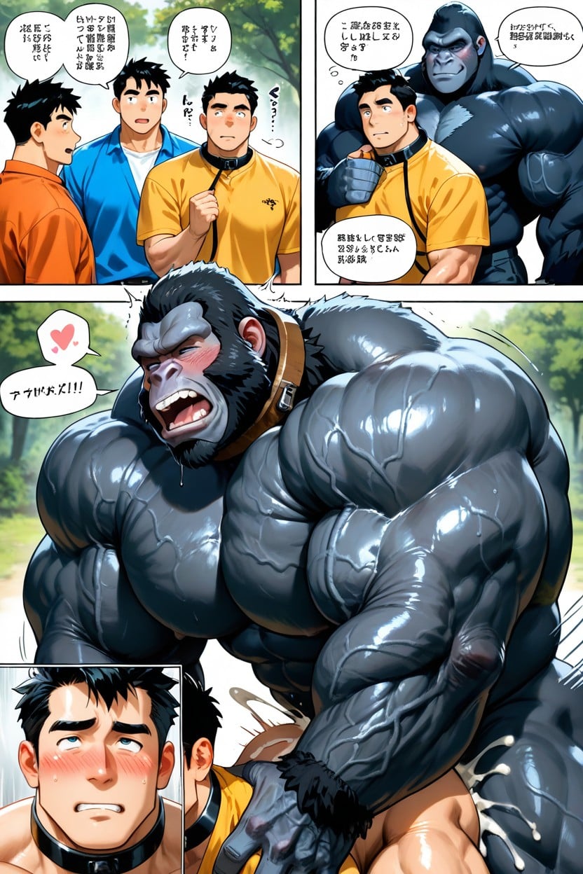 Bigger Than Man, Sex Comic, Intense Blushing Porno gay IA