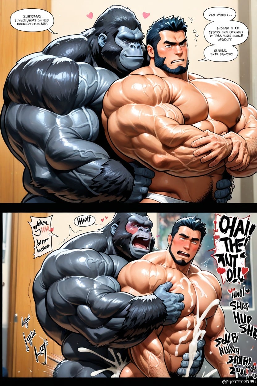 Sound Effect, Hearts, Gorilla AI Gay Porn