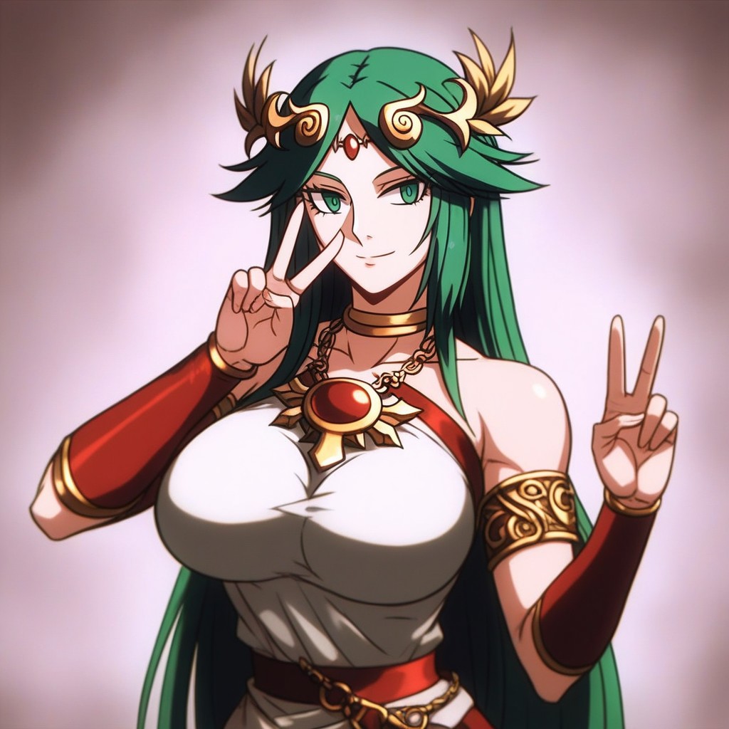 Parutena Outfit, Laughing, Perfect Hands Hentai AI Porn
