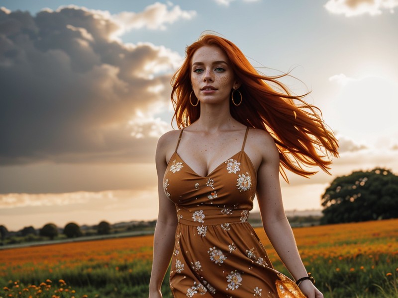 Meadow, Dress Fully Unzipped, Perfect Smile AI Porn