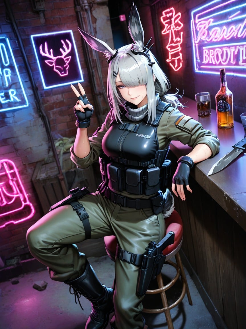 Top Down, Solo, Medium Breasts Hentai AI Porn