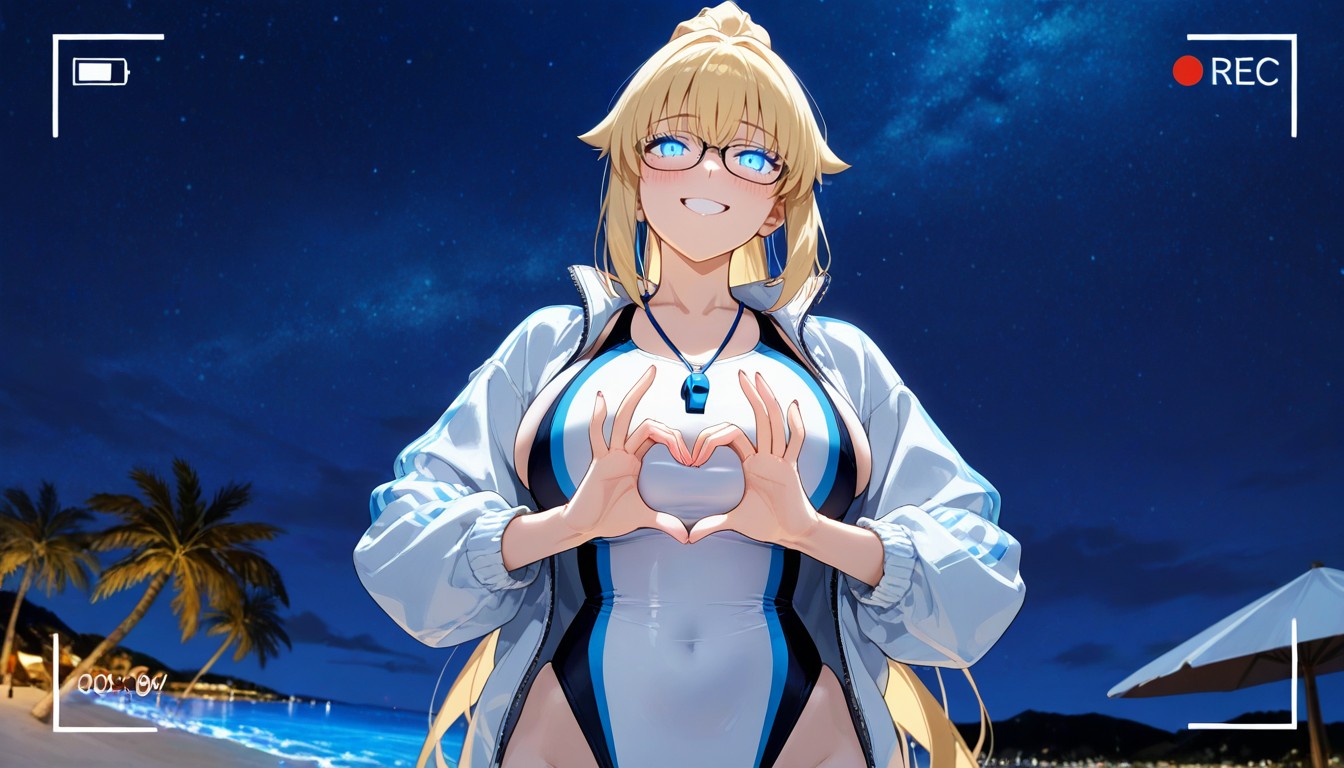 Natural Breast, Form-fitting And High-, Hand Heart Signs Hentai AI Porn