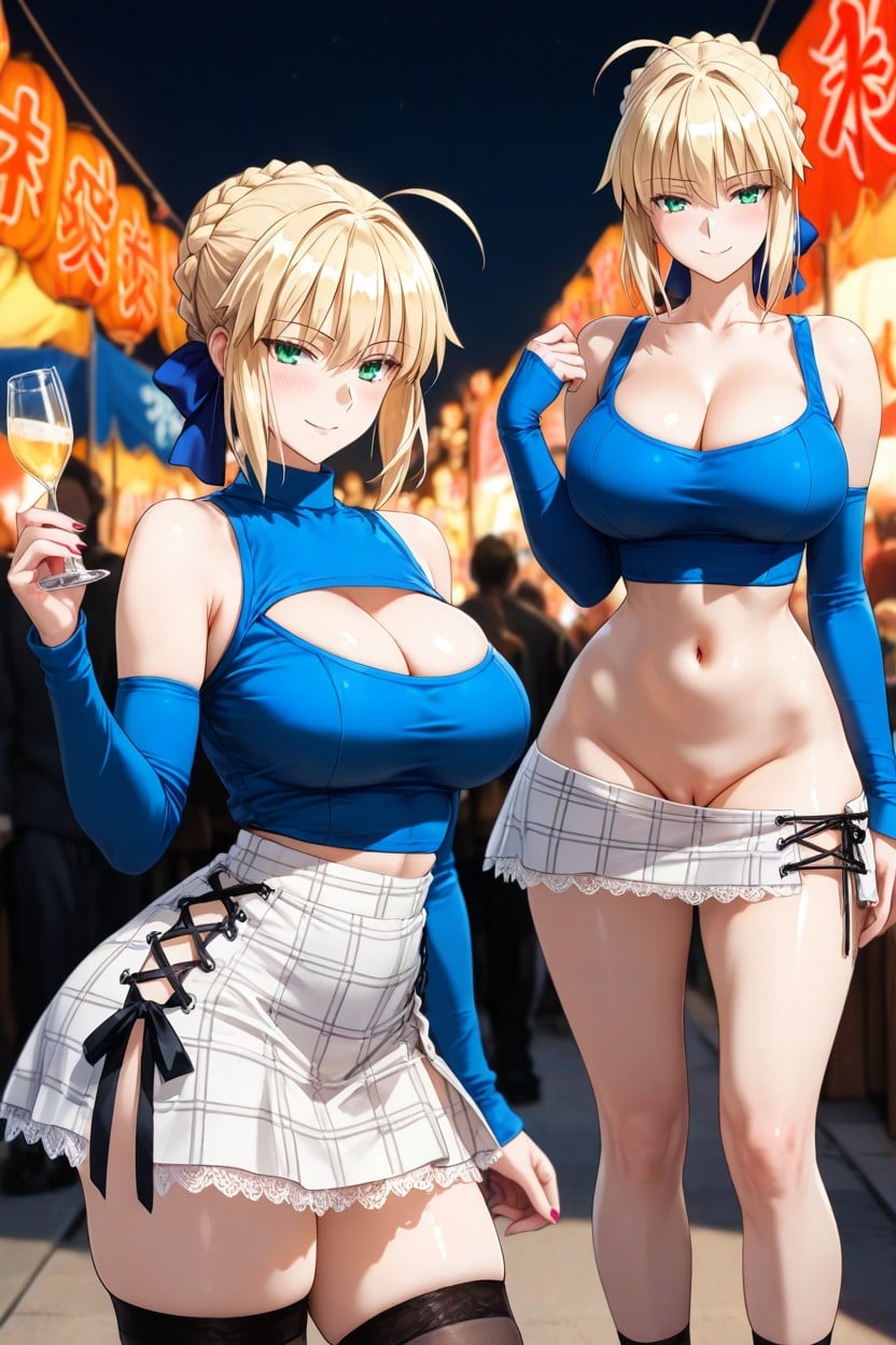 Extremely Beautiful Woman, White Skirt, High Resolution Hentai AI Porn