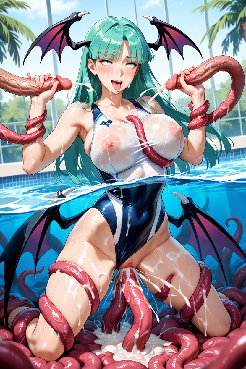 Bare Arms, Tentacles, Bukkake Hentai AI Porn