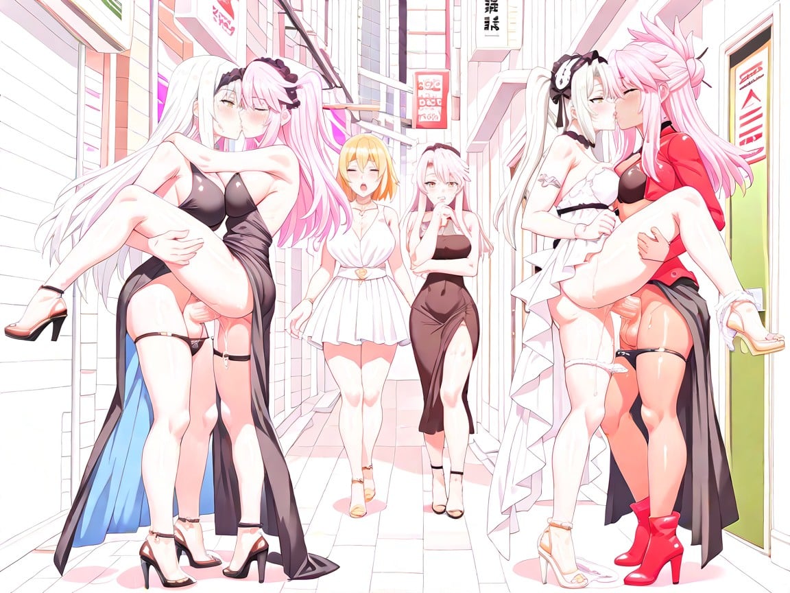 Fucked Standing With A Strapon, Humping, Movement Lines Hentai AI Porn