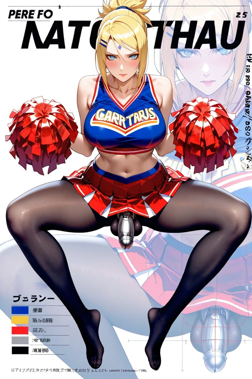 Cheerleader, Backlighting, Futanari Hentai AI Porn