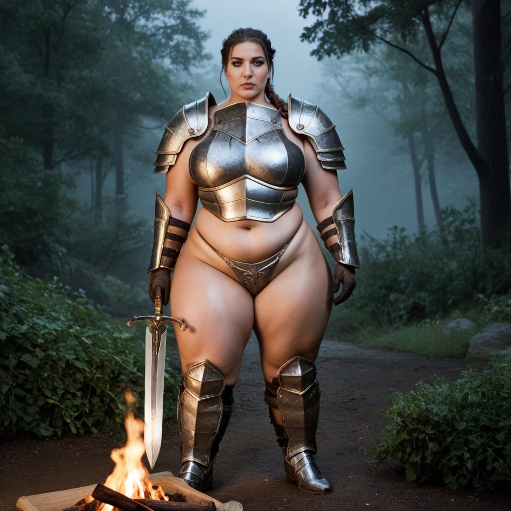 Dusk, Night, Armor BBW AI Porn