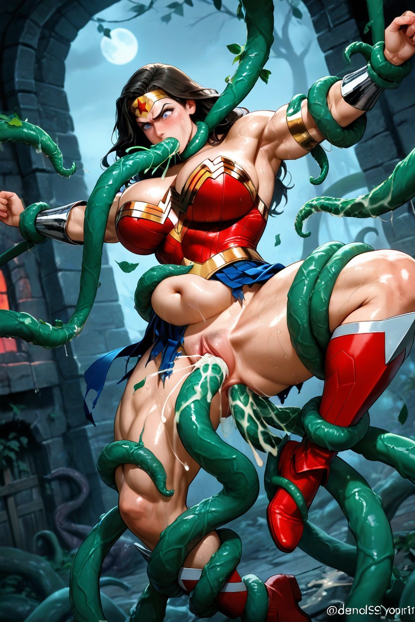 Red Leather Bodice, Rough Sex, Detailed Face Hentai AI Porn