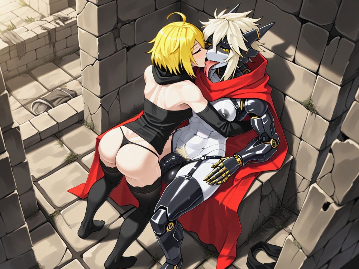 Leggings, Hugging, Top Down Hentai AI Porn
