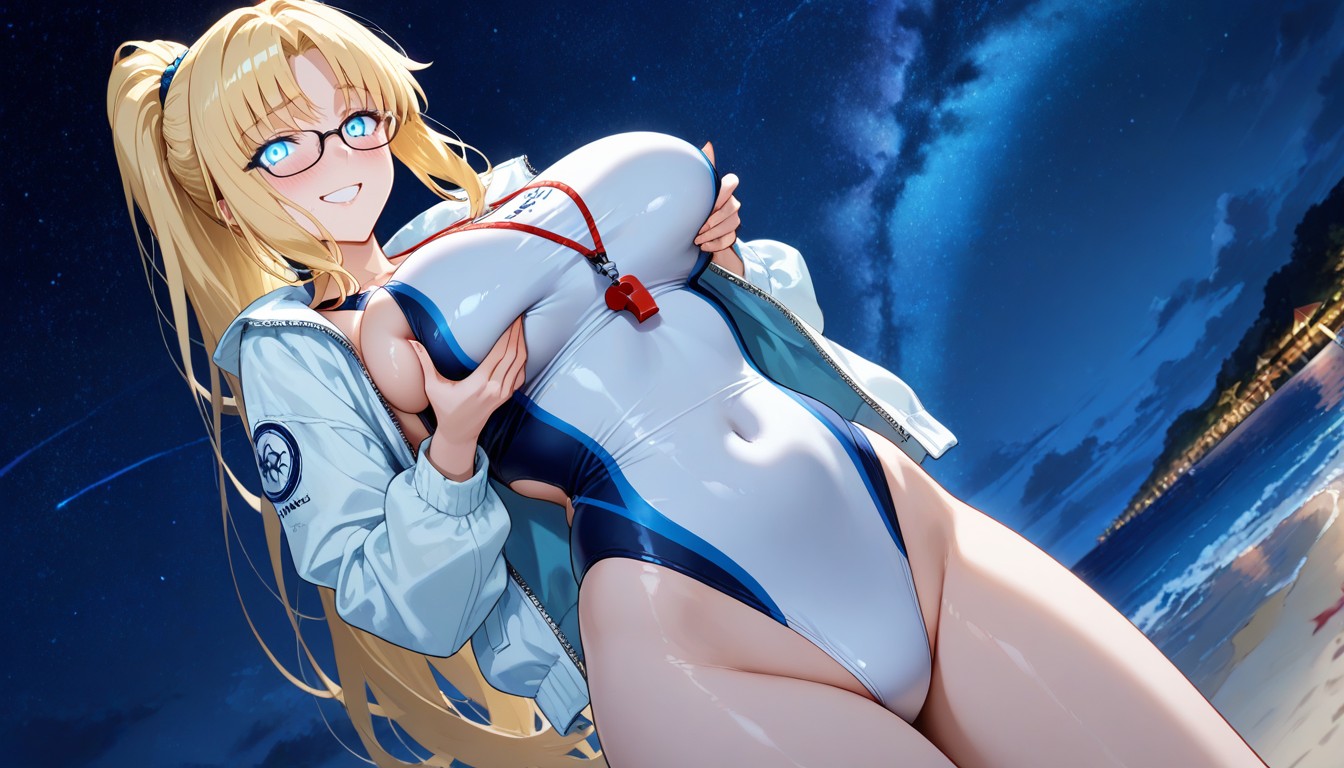 Lifeguard, Bottom Up, Form-fitting And High- Hentai AI Porn