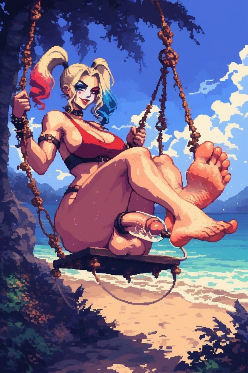 Normal Size Penis, Very Big Heels, Meaty Sides Of Feet AI Porn