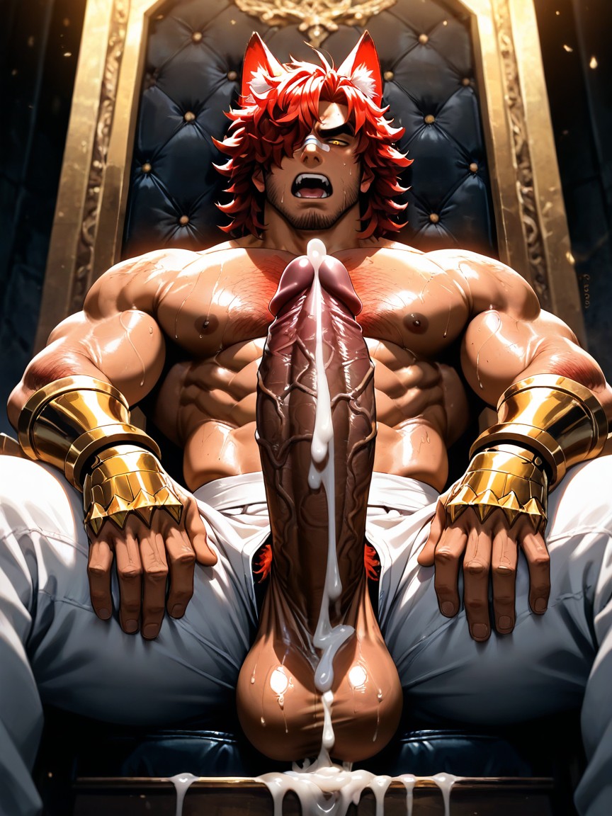 Gigantic Heavy Balls, Shirtless, Gigantic Cock Pornografia gay com IA