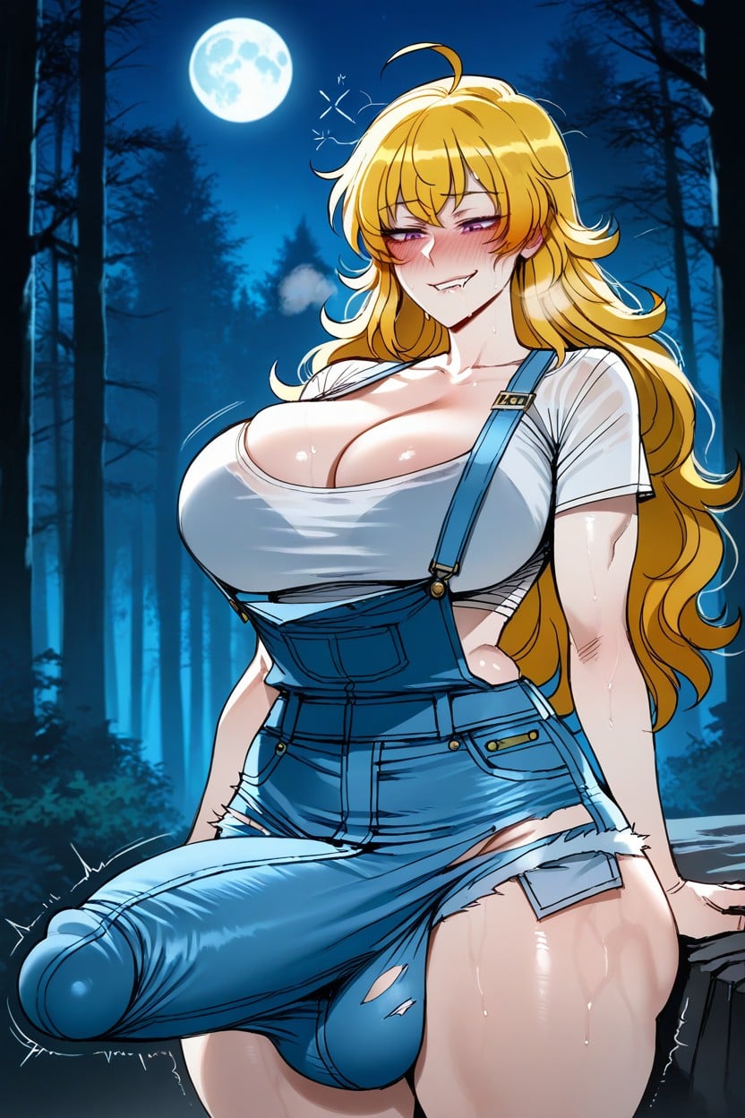 Front Left Side View, Bounce Lines, Large Ass Hentai AI Porn
