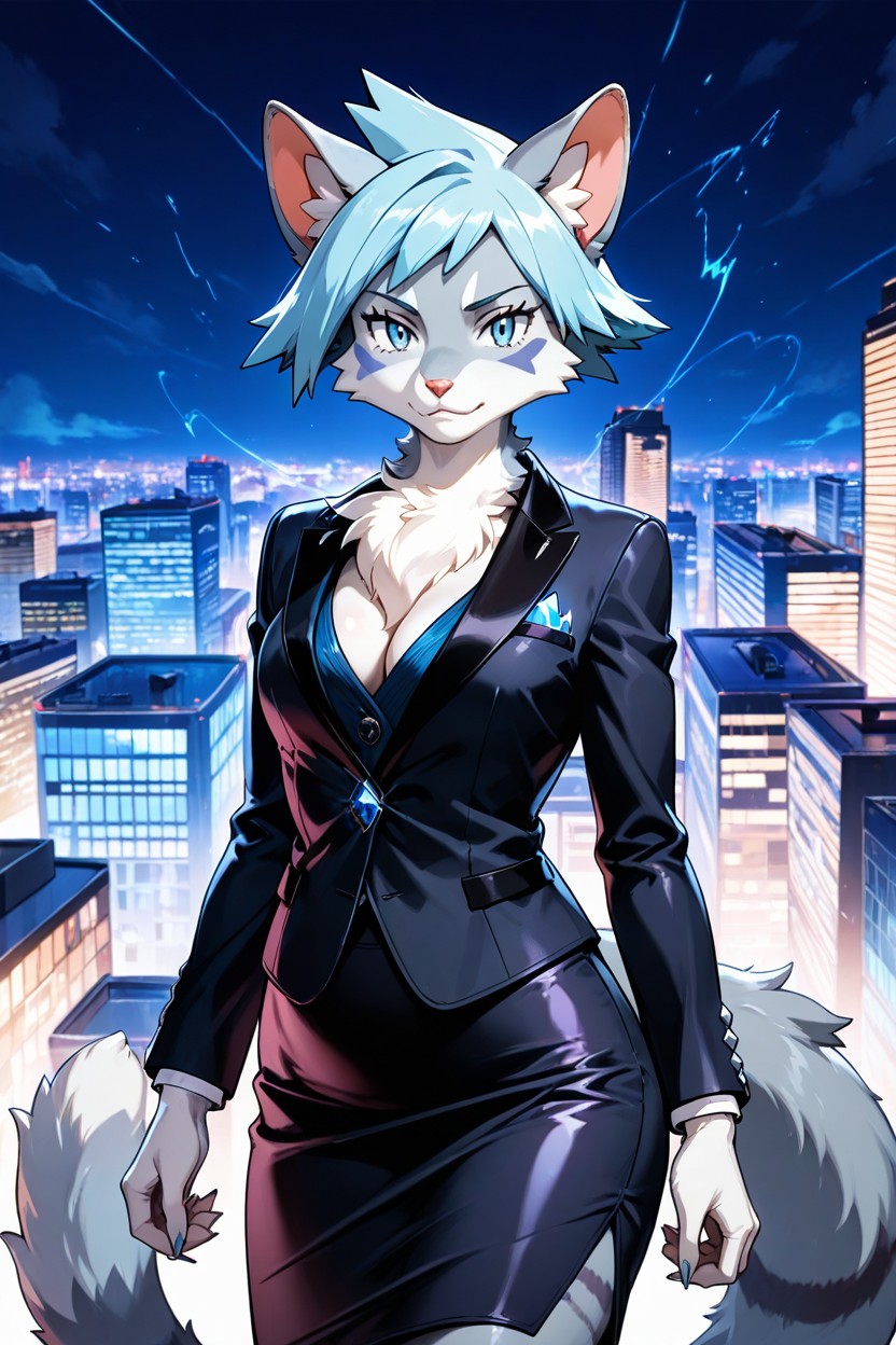 Steven Stone From Pokemon, Catgirl, Thick Fur AI Porn