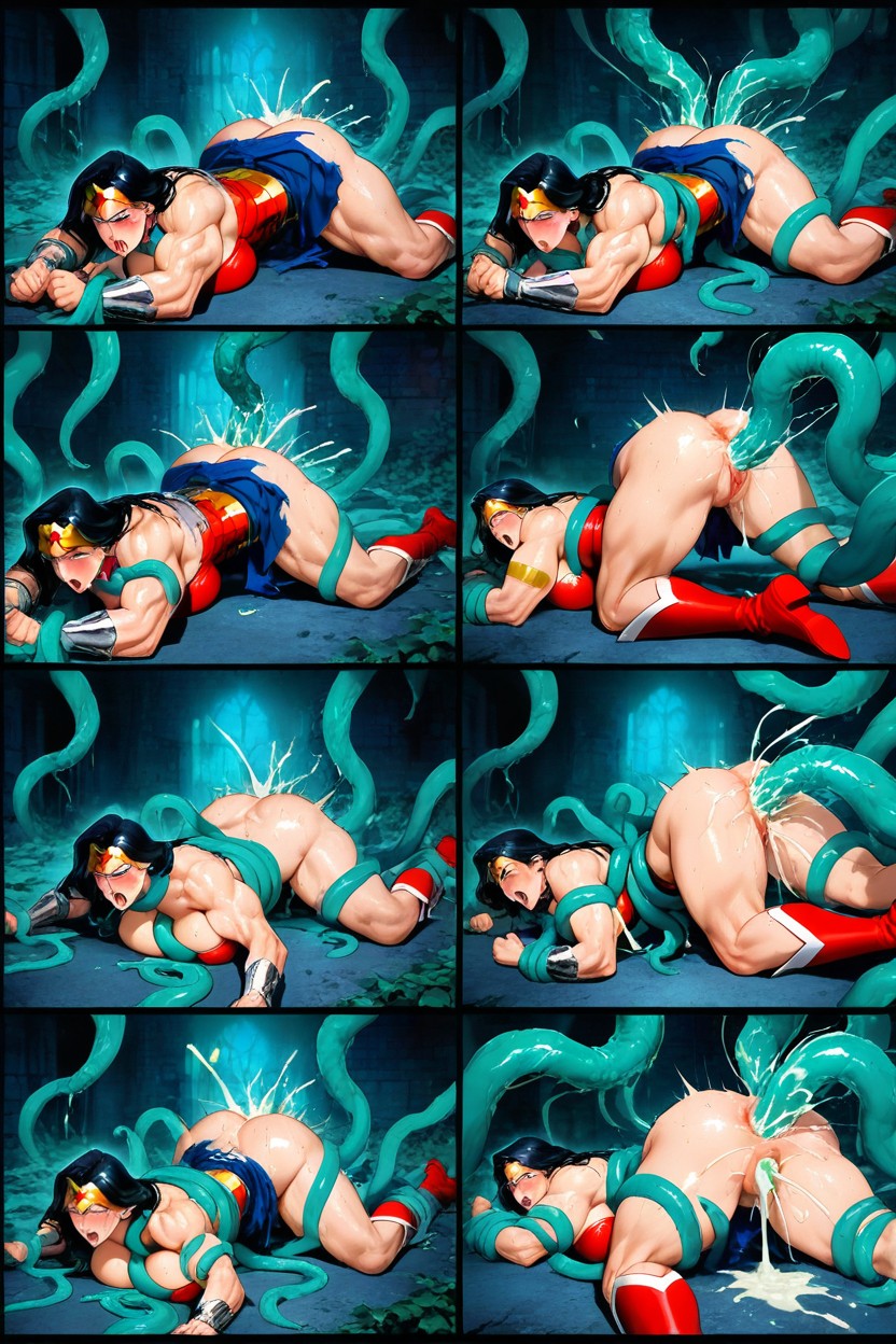 Restrained By Tentacles, Neck Tentacle, Endless Giant Tentacles Hentai AI Porn
