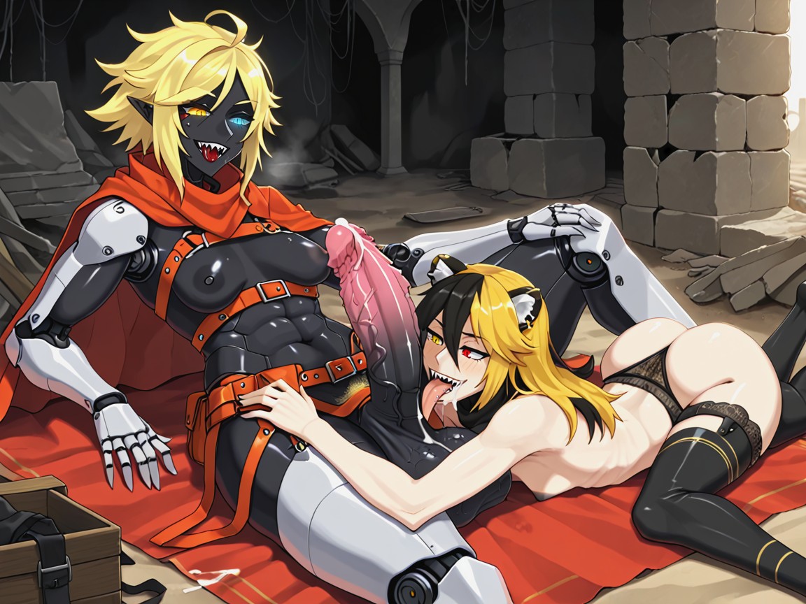 Robots, Small Breasts, Thong Hentai AI Porn