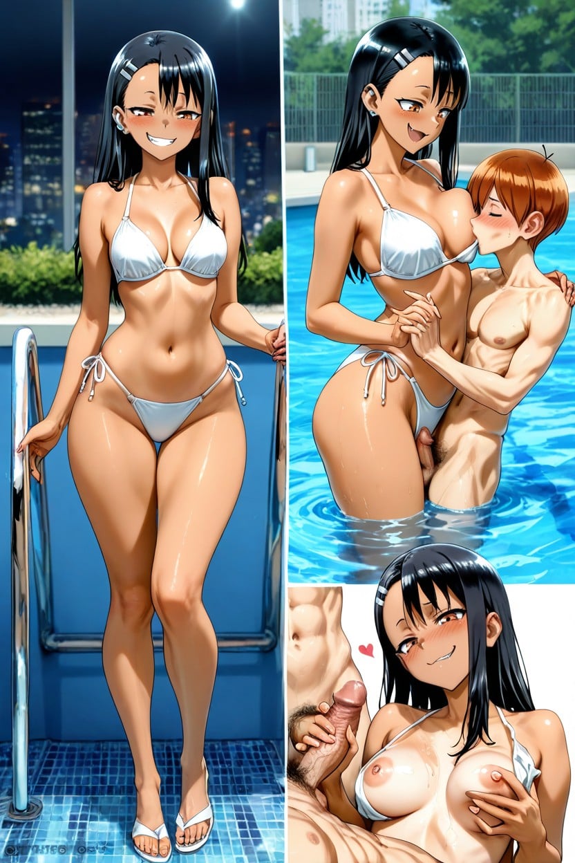 And Playful Smirk, Bikini, Cinematic Hentai AI Porn