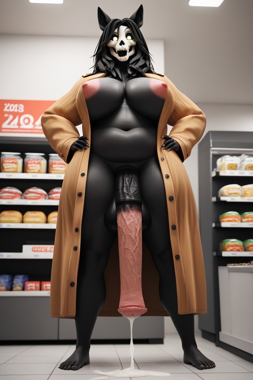 Tall, Thick, Cumshot Furry AI Porn
