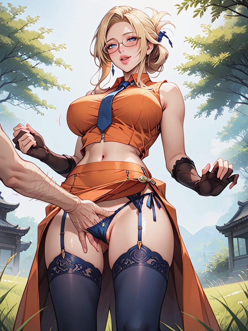 Natural Breast, Bounce Lines, Medium Ass Hentai AI Porn