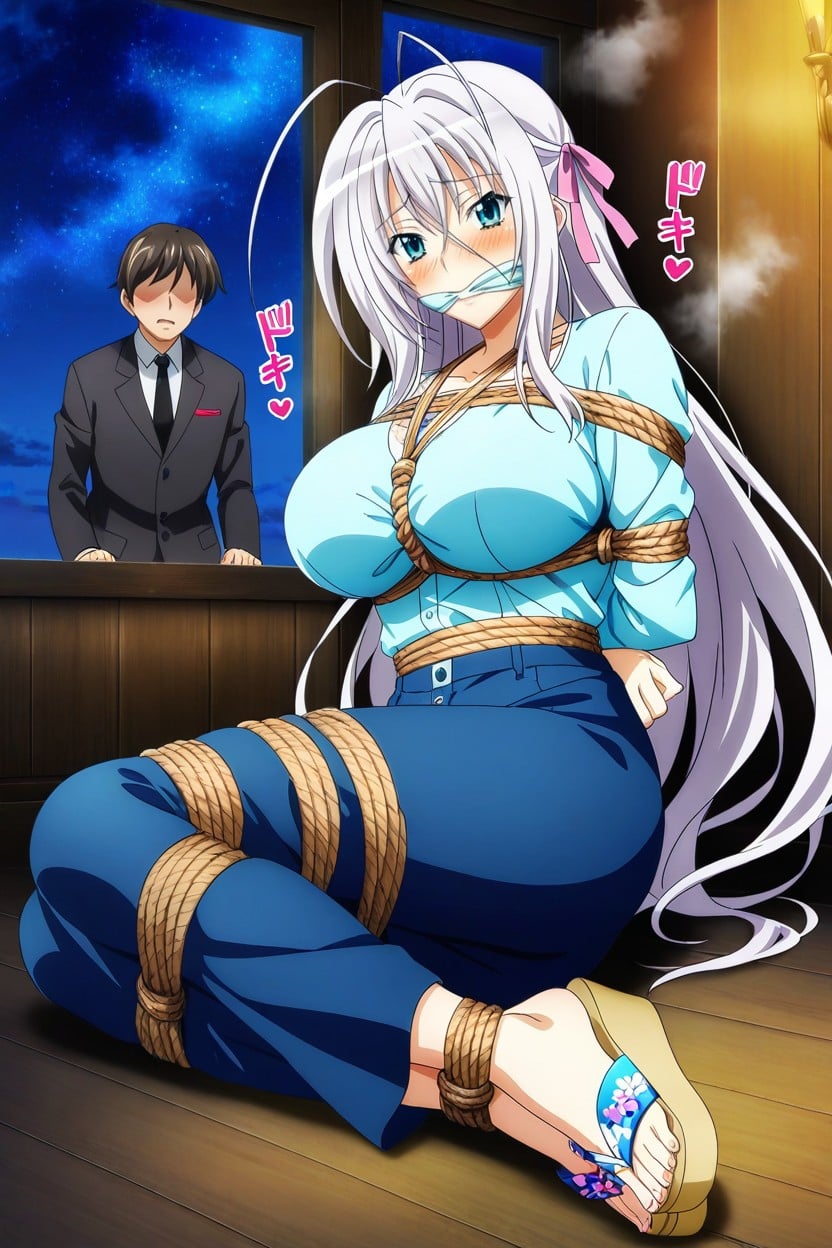 Long Hair, Cleave Gag, Anime Style Hentai AI Porn