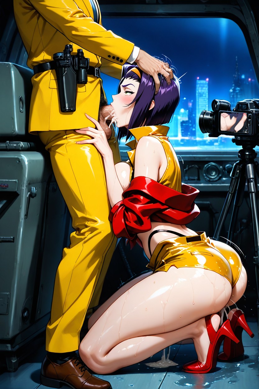 Than Line, Man Behind Her, Gangabang Hentai AI Porn