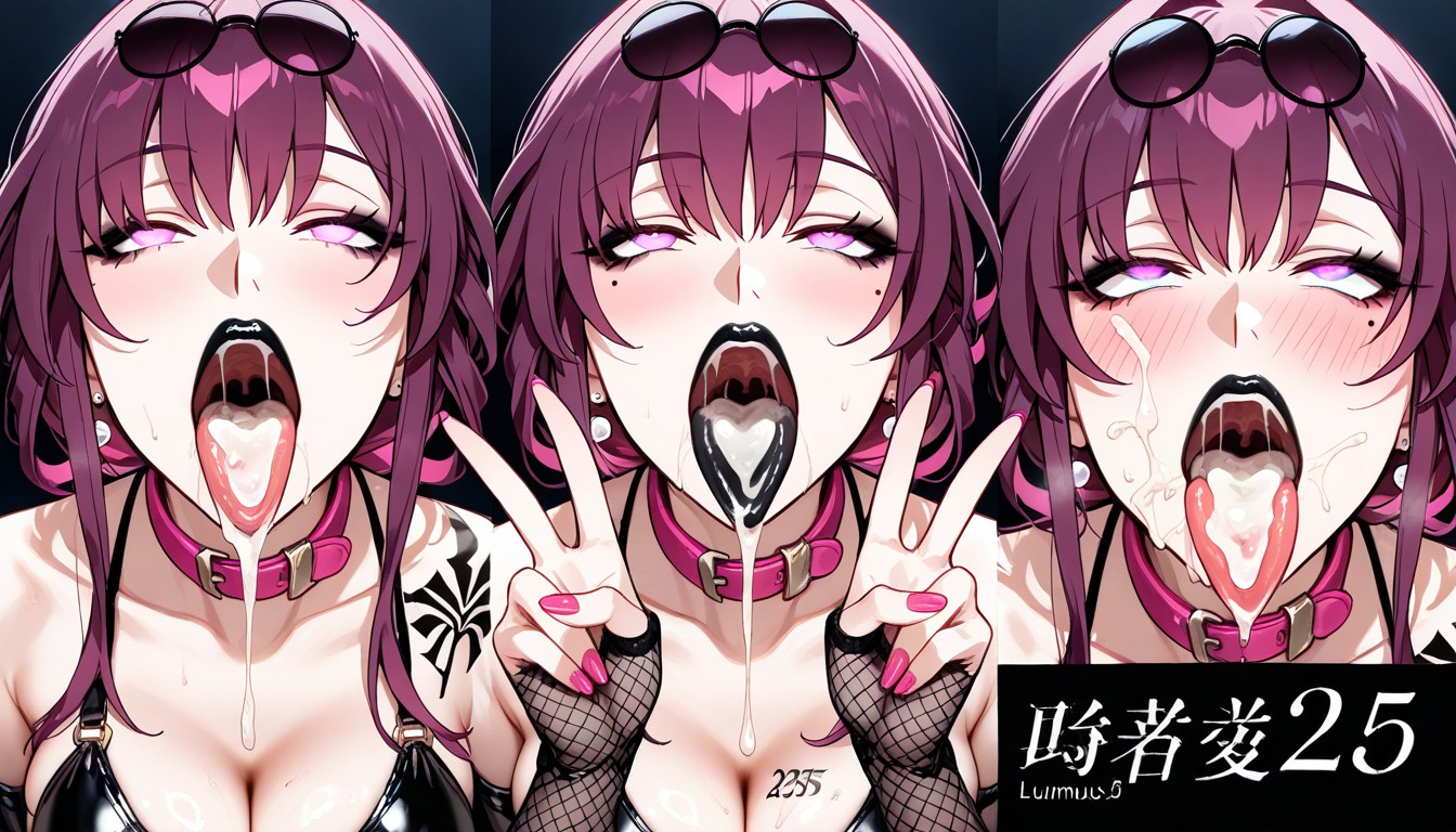 Close Up Mouth, Rolling Eyes, Steamy Mouth Hentai AI Porn