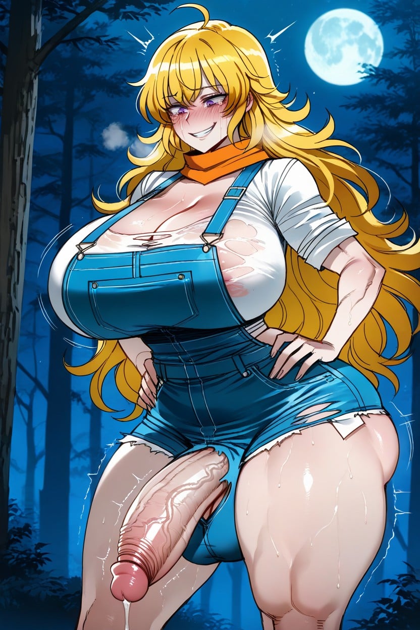 Ratatatat Art Style, Hyper Cock Expansion, Front Left Side View Hentai AI Porn