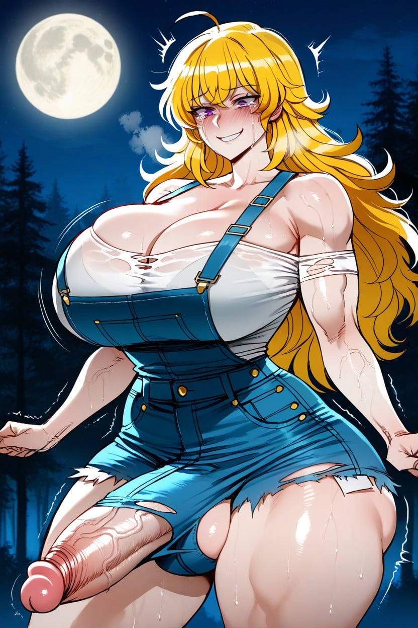 Wide Hips, Visible Cleavage, Ratatatat Art Style Hentai AI Porn