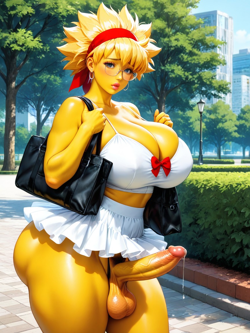 Wide Big Hips, Lisa Simpson, Standing Hentai AI Porn