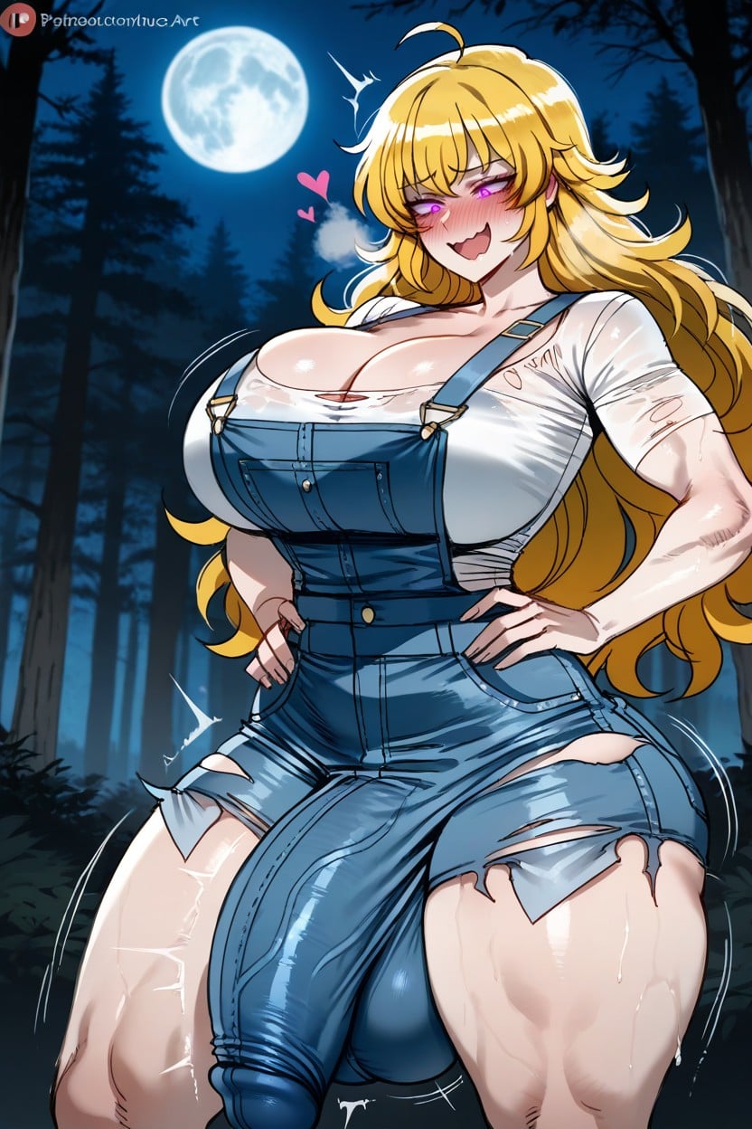 Massive Growing Bulge, Ratatatat Art Style, Feminine Hentai AI Porn