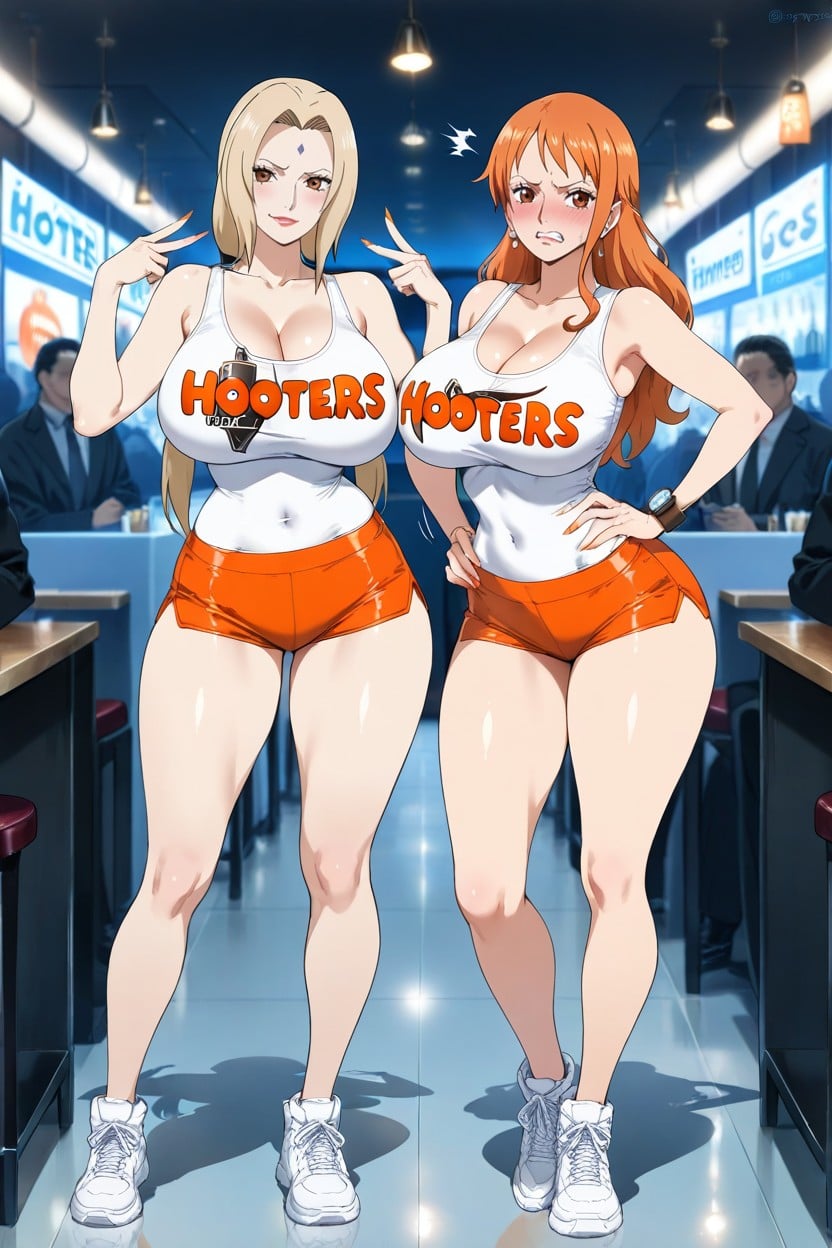 25+, White Top, Standing Hentai AI Porn