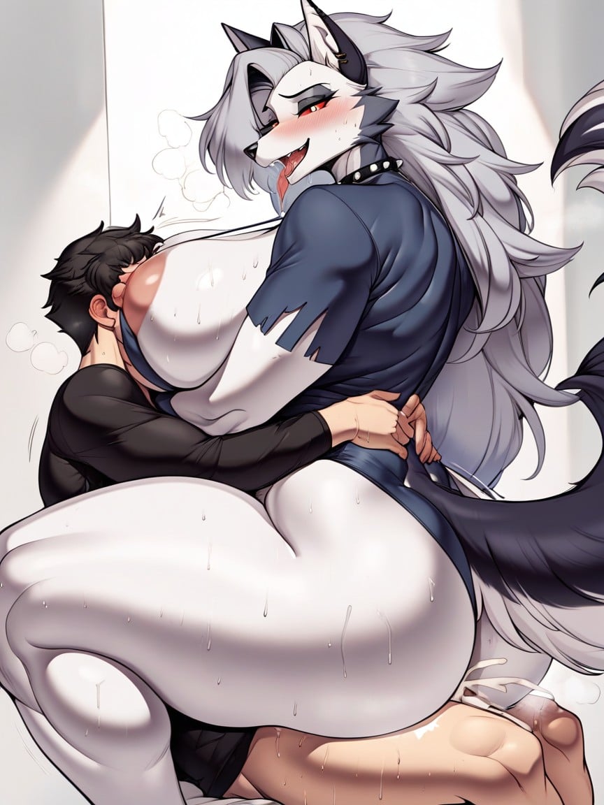 Round Ass, Beautiful Face, Saliva Furry AI Porn