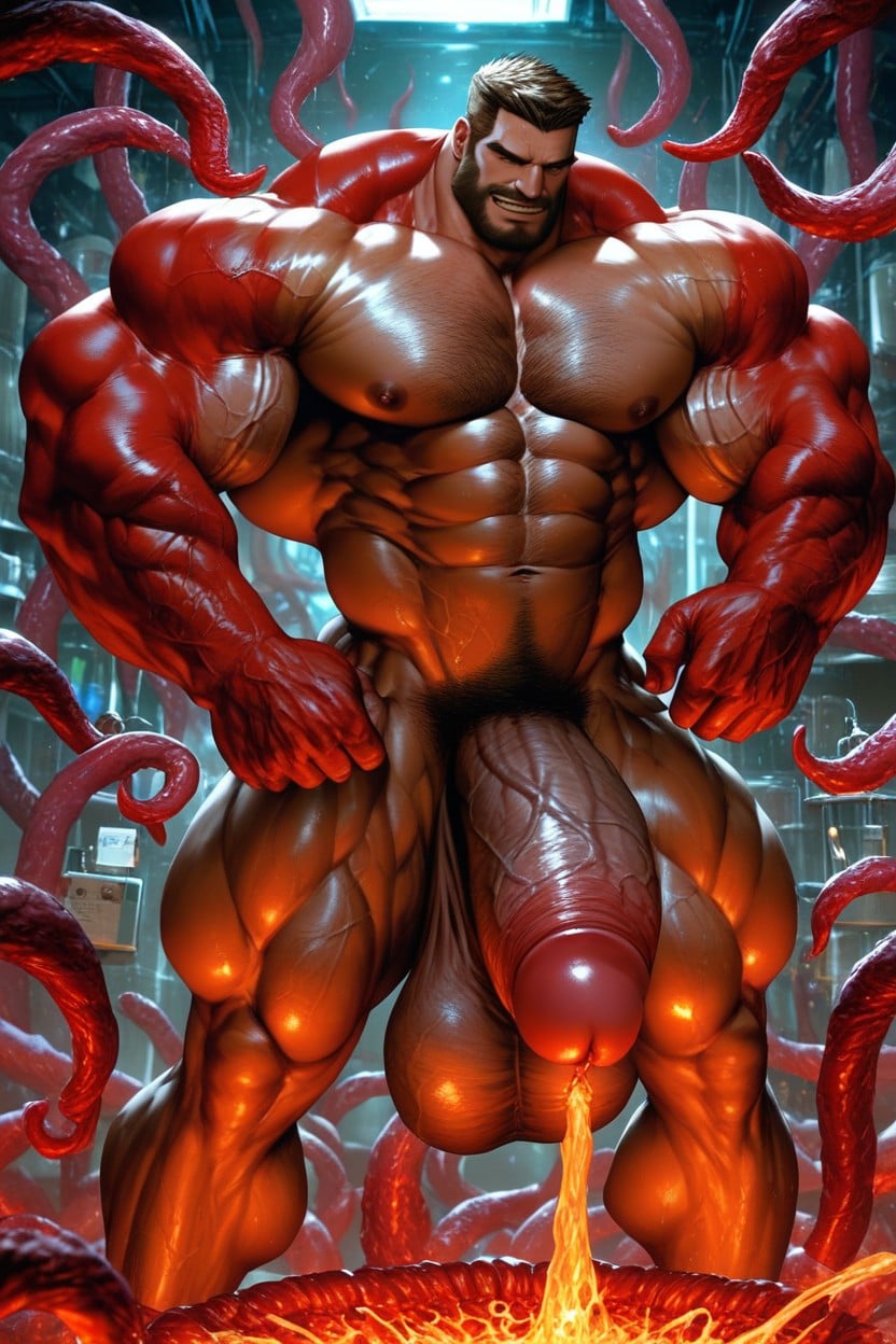Expression Orgasm And Surprise, Hyper Penis, Massive Pecs Porno IA Gay