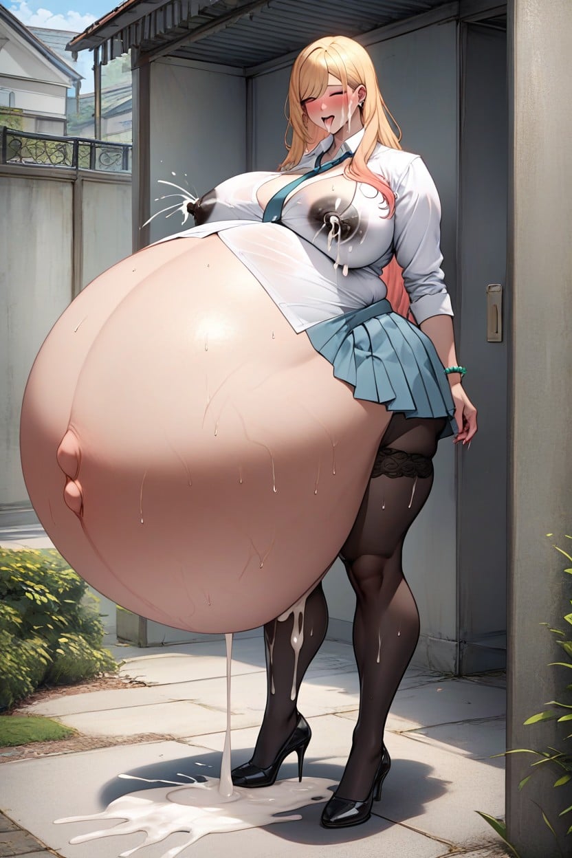 Lactating, Cum On Belly, Massive Cumshot Hentai AI Porn