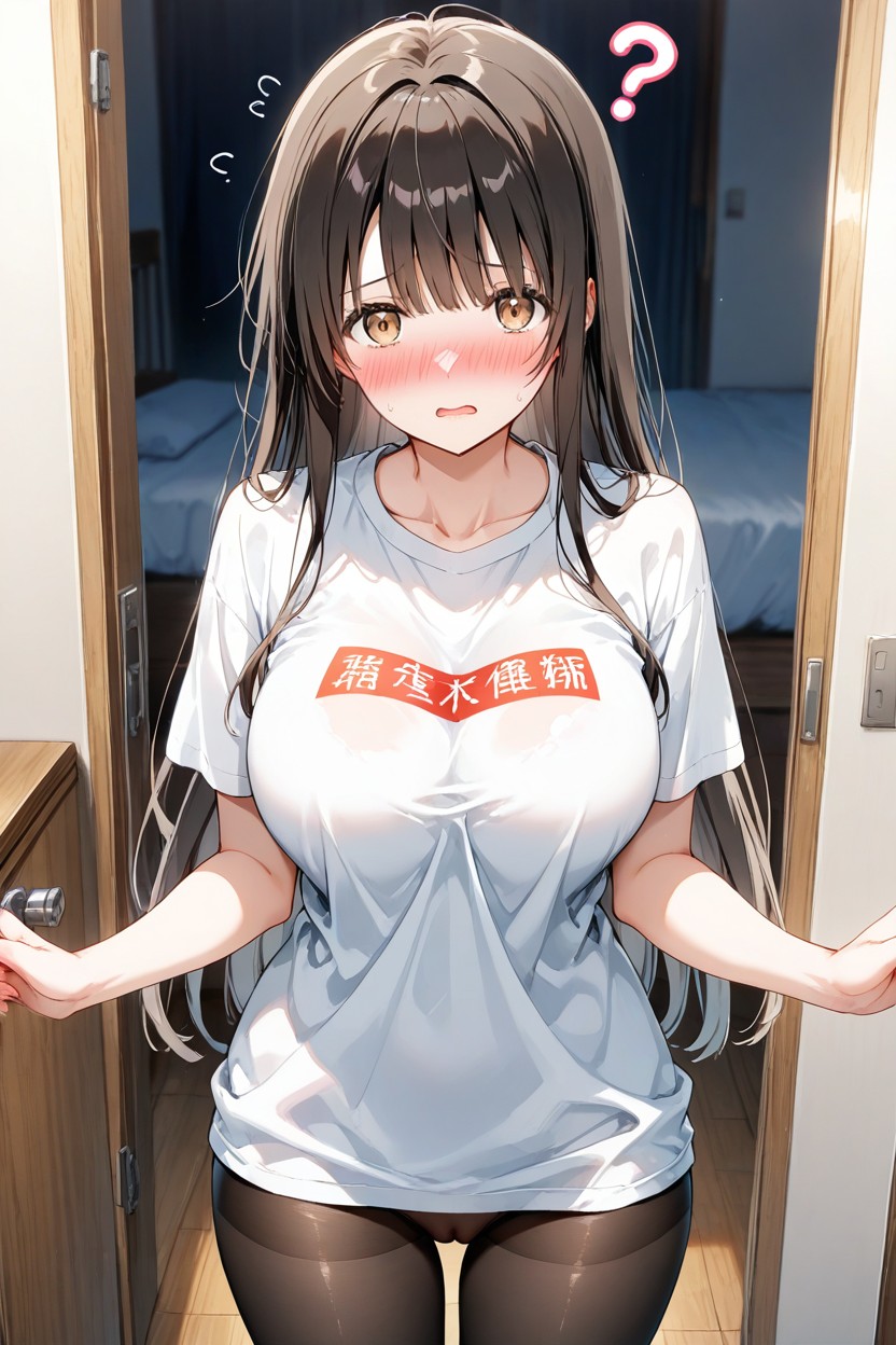 Confused Face, Room, Looks At The Viewer Hentai AI Porn