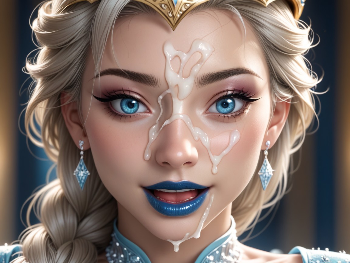 Squatting, Crown, Cum On Face Hentai AI Porn