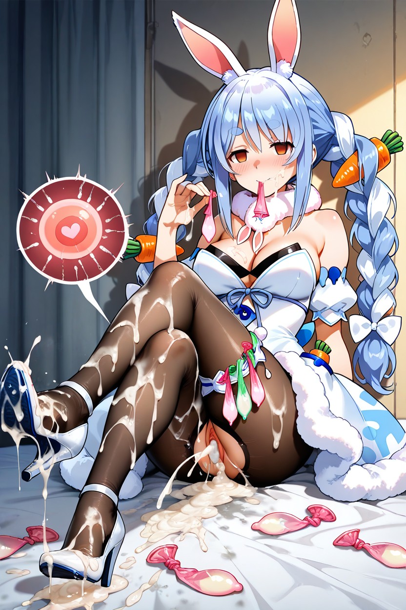 Foot Stepping Into Semen Soaked High Heels, Footjob, After Sex Hentai AI Porn