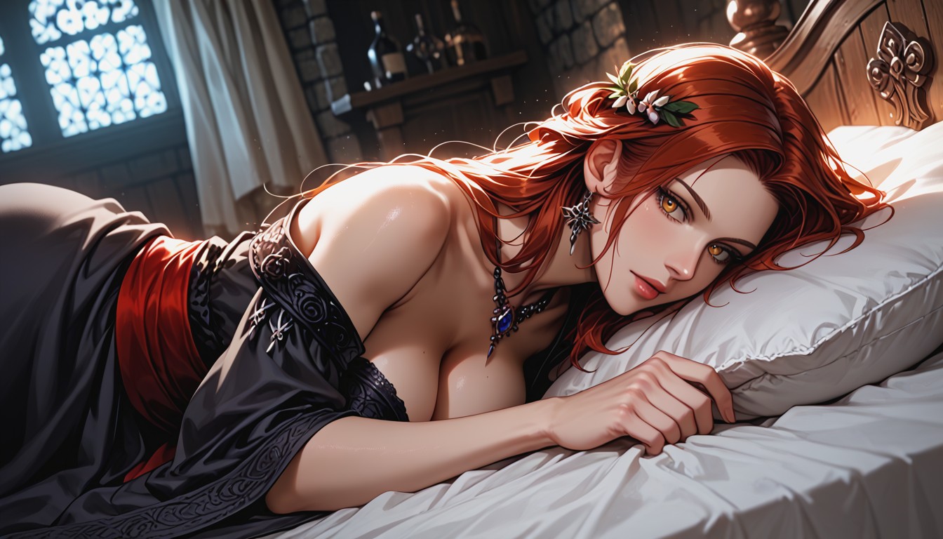 Night, Slight Dutch Angle, Deep Shadows Hentai AI Porn