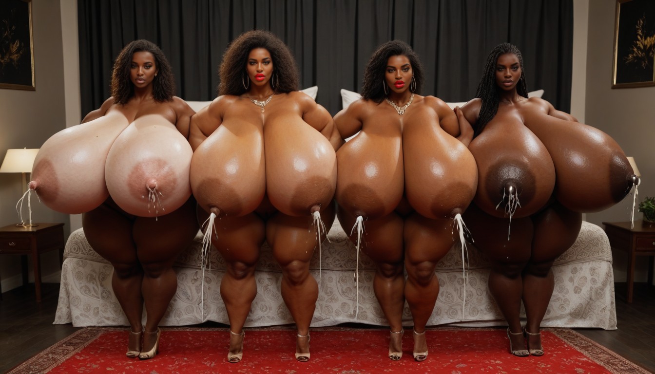 Muscular Abs, Hyper Massive Giant Breasts, Massive Tits AI Porn