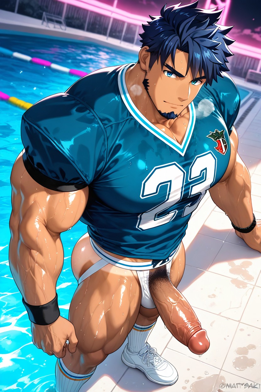 Ocean Waves, Glossy Skin, Erection Porno IA Gay