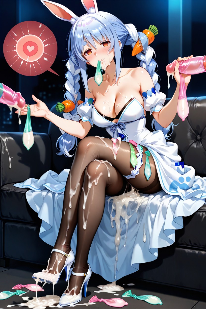 Semen Soaked High Heels, Empty Eyes, Semen On High Heels Hentai AI Porn