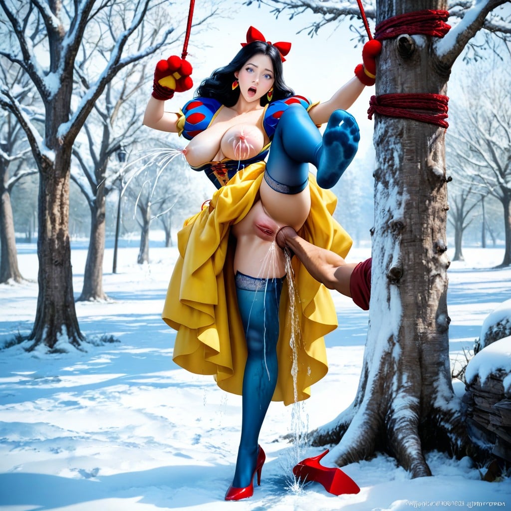 Surprised, Shibari, Hands Apart AI Porn