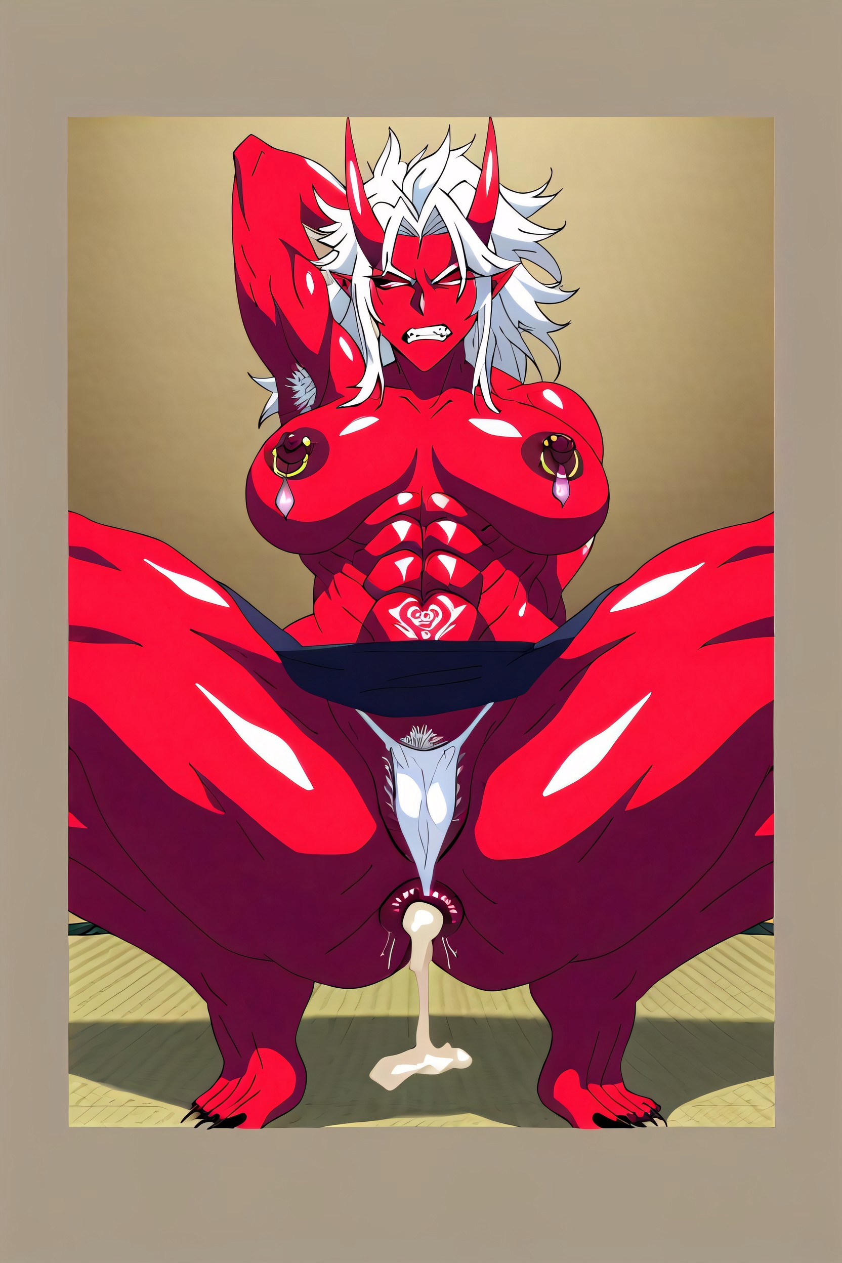 Meters Tall, Night, Used Condom Hentai AI Porn