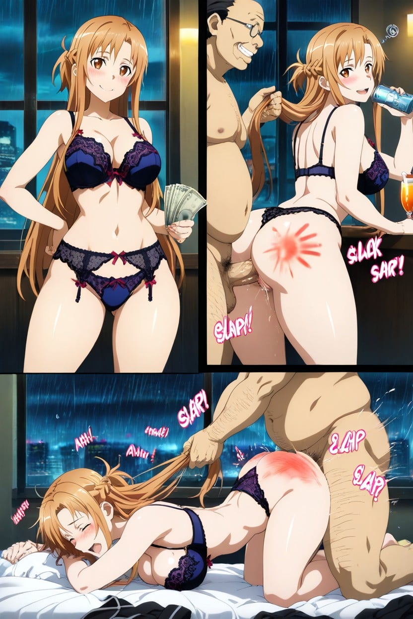 Doggy Style Sex, Looking Back, Asuna Yuuki From Sword Art Online Hentai AI Porn