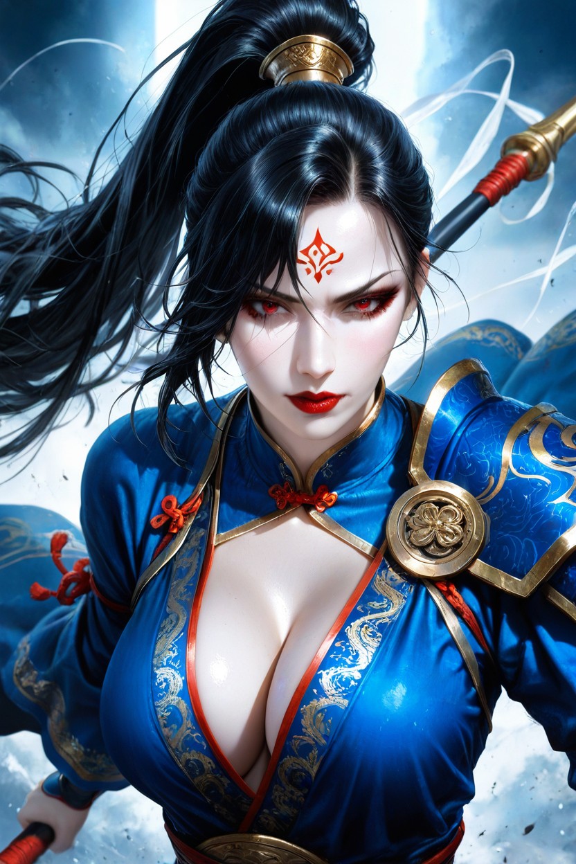 K, Highly Detailed Eyes, Wide Angle Hentai AI Porn