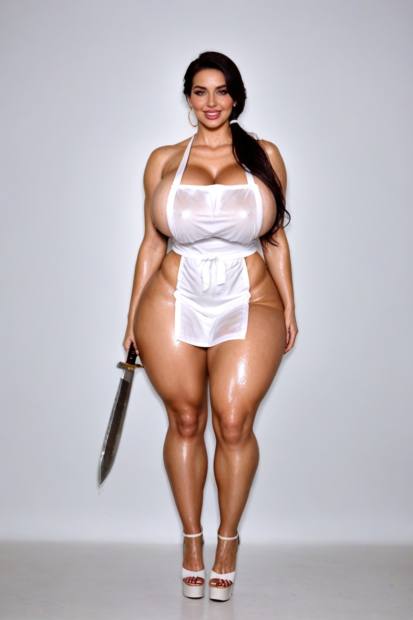 Breast Expansion, Evil Smile, Bbw Supermodel Body Type AI Porn