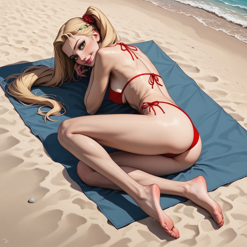 Cheeks, Beach, 25+ Hentai AI Porn