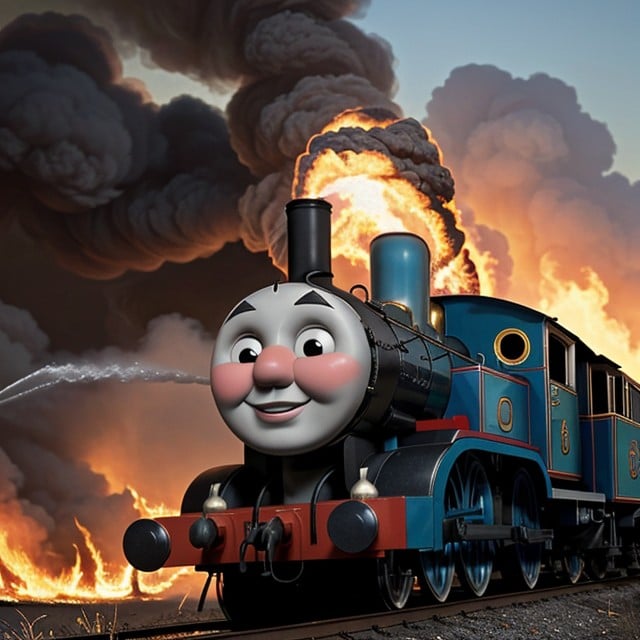 Cosplay, Dystopia Background, Comic About Thomas & Friends AI Porn